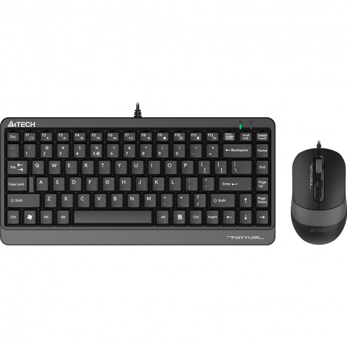 Клавиатура + мышь A4TECH FSTYLER F1110 MULTIMEDIA USB черно-серые F1110 GREY Клавиатура + мышь A4TECH FSTYLER F1110 MULTIMEDIA USB черно-серые F1110 GREY