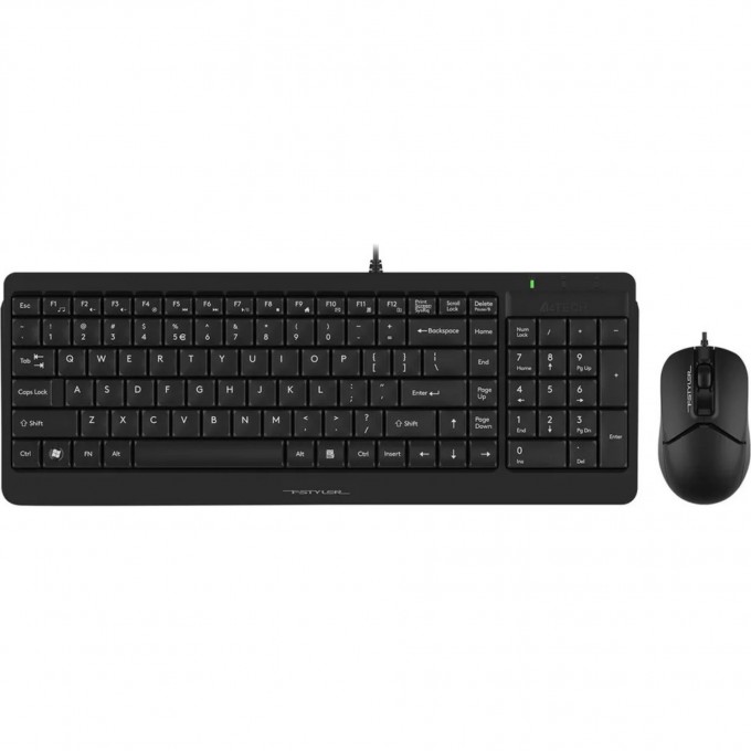 Клавиатура + мышь A4TECH FSTYLER F1512 USB черный F1512 BLACK Клавиатура + мышь A4TECH FSTYLER F1512 USB черный F1512 BLACK