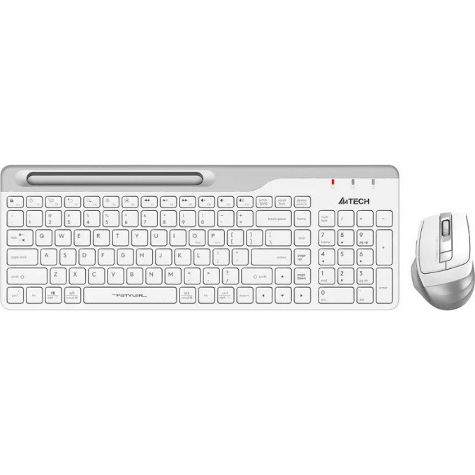 Клавиатура + мышь A4TECH FSTYLER FB2535C USB беспроводная белые FB2535C ICY WHITE Клавиатура + мышь A4TECH FSTYLER FB2535C USB беспроводная белые FB2535C ICY WHITE