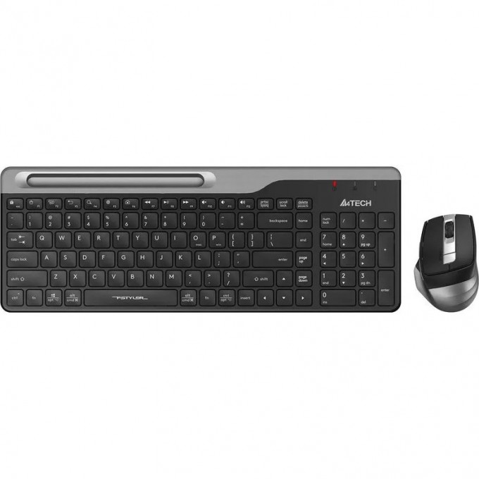 Клавиатура + мышь A4TECH FSTYLER FB2535C USB беспроводная черные FB2535C SMOKY GREY Клавиатура + мышь A4TECH FSTYLER FB2535C USB беспроводная черные FB2535C SMOKY GREY