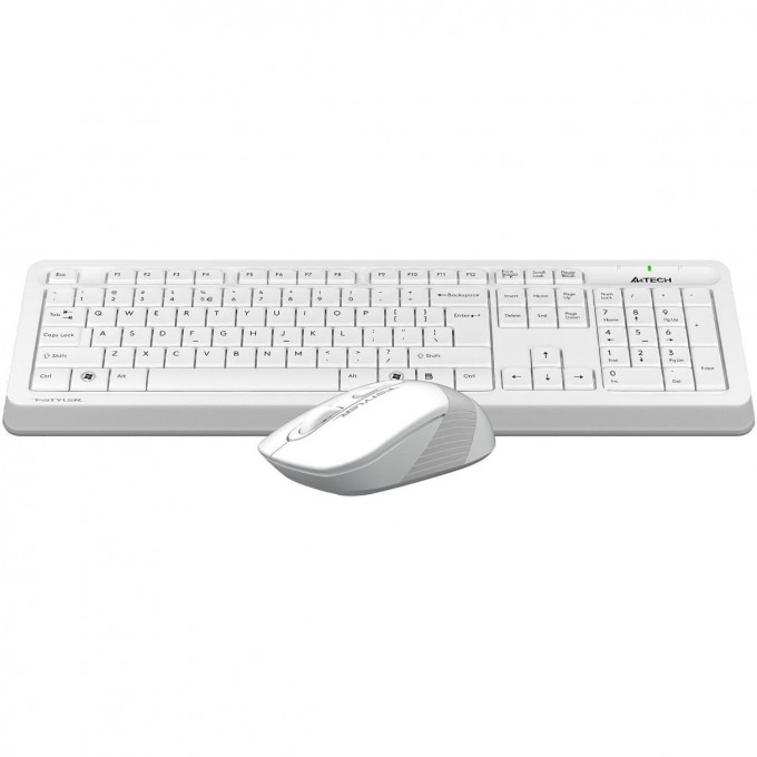 Клавиатура + мышь A4TECH FSTYLER FG1010S USB MULTIMEDIA беспроводная белый/серый FG1010S WHITE Клавиатура + мышь A4TECH FSTYLER FG1010S USB MULTIMEDIA беспроводная белый/серый FG1010S WHITE