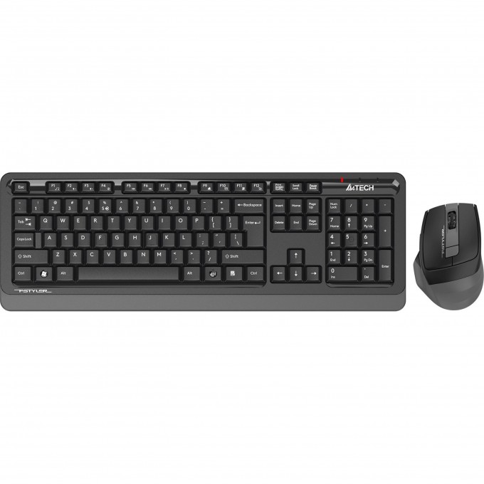 Клавиатура + мышь A4TECH FSTYLER FG1035 MULTIMEDIA USB беспроводная черно-серые FG1035 GREY Клавиатура + мышь A4TECH FSTYLER FG1035 MULTIMEDIA USB беспроводная черно-серые FG1035 GREY